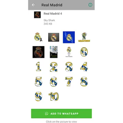 Real Madrid Stickers android App screenshot 0